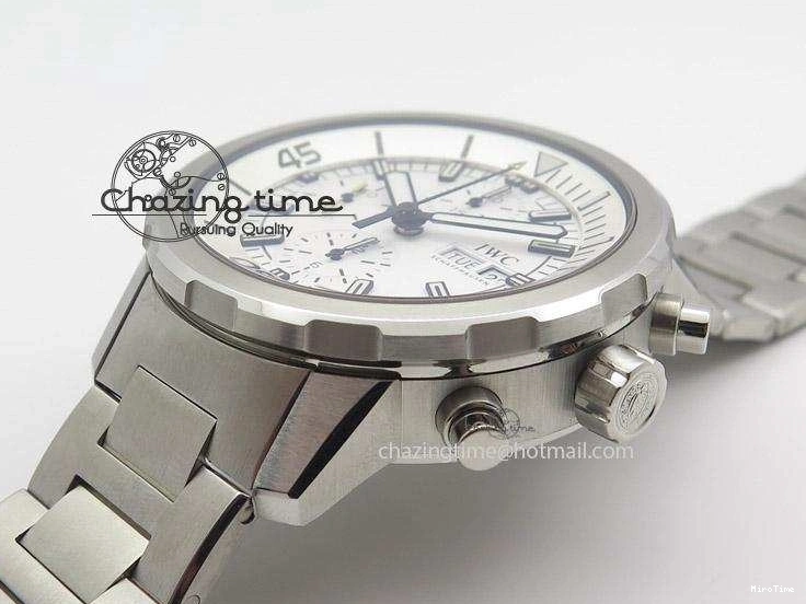 MIROTIME 0806 Versatile Aquatimer Chrono IW376803 V6F 1:1 Best Edition White Dial On SS Bracelet A 7359